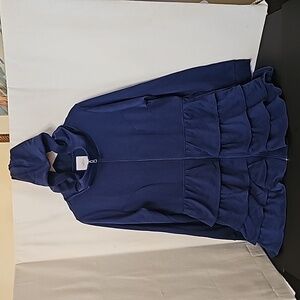 Modcloth Blue Ruffled Jacket
